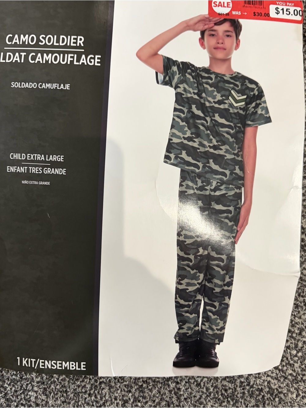 Kids Camo Short-Sleeve Top - Green Camo